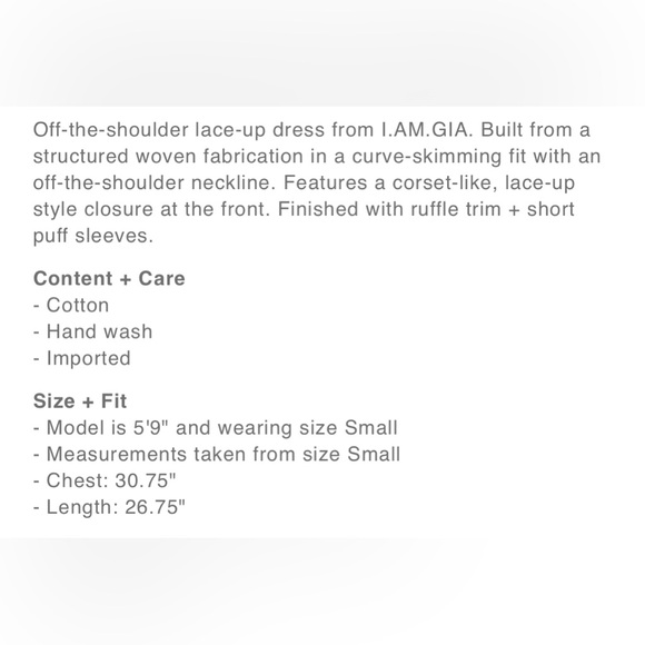 I AM GIA Black Corset Dress - Picture 4 of 4